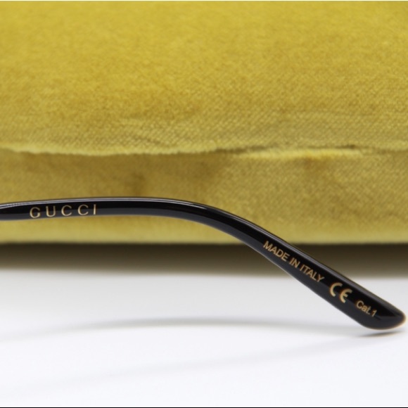 NEW GG0803S 004 GUCCI SUNGLASSES CAT EYE FRAME EYEWEAR GUCCI GG 0803S GOLD - Picture 11 of 12